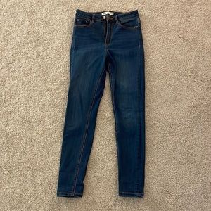 Zara dark blue skinny jeans